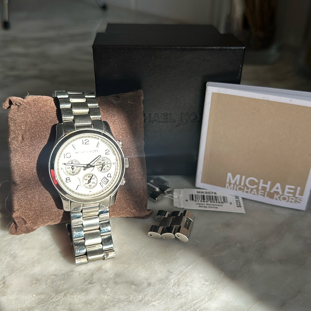 Michael Kors Runway Silver-Tone Watch
